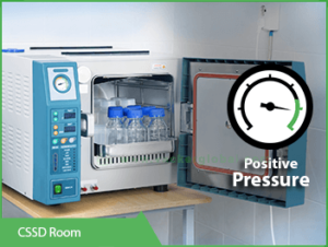 cssd room positive pressure monitoring